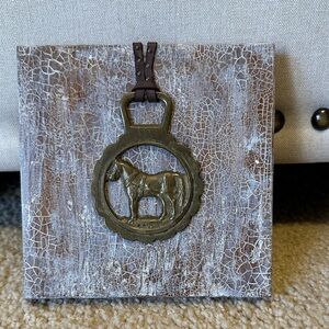Vintage Horse Bridal Medallion Art